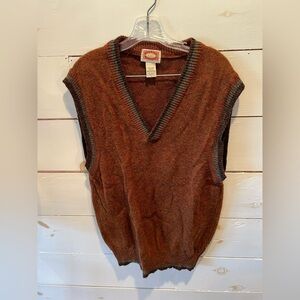 Vintage Banana Republic Shetland wool sweater vest, size large, men’s vest